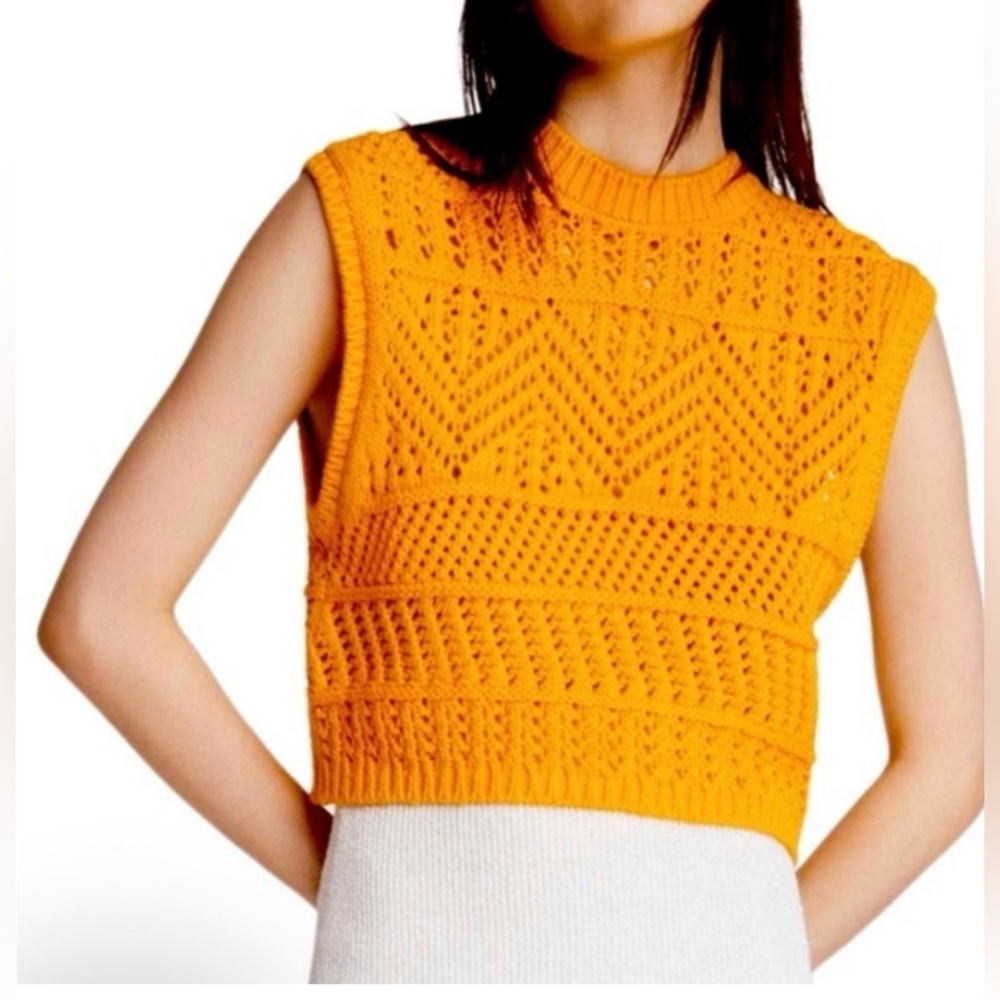 Rag & Bone deep yellow Renew sleeveless crew NWT - Picture 10 of 10